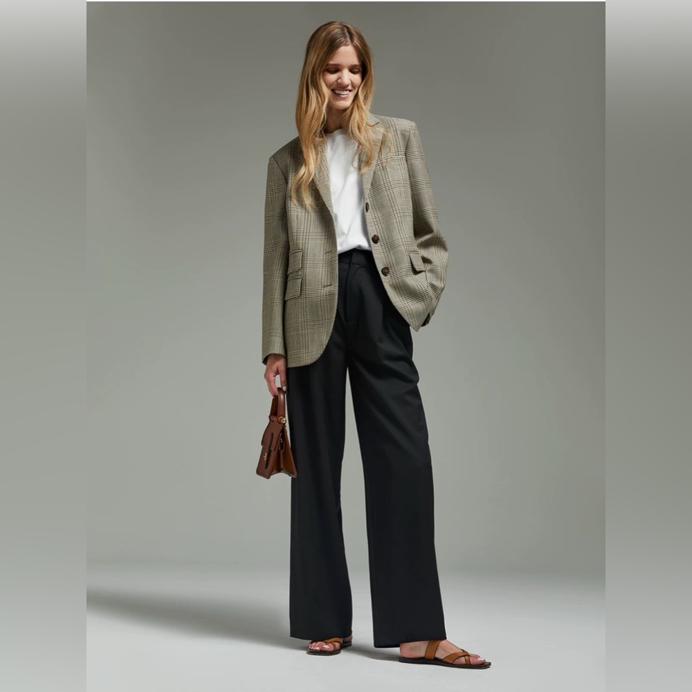 Andrea Tang houndstooth blazer with vest set - Picture 2 of 9